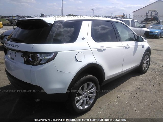 SALCP2BG5GH603402 - 2016 LAND ROVER DISCOVERY SPORT SE WHITE photo 4