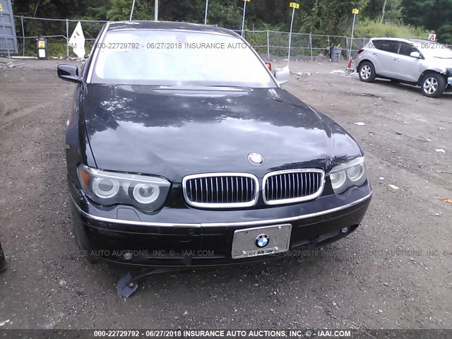WBAGN63565DS59387 - 2005 BMW 745 LI BLACK photo 6