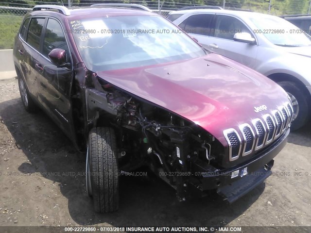 1C4PJLCB0JD616172 - 2018 JEEP CHEROKEE LATITUDE Kırmızı fotoğraf 6