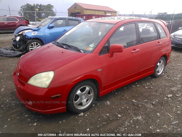 JS2RD61H045251781 - 2004 SUZUKI AERIO SX RED photo 2