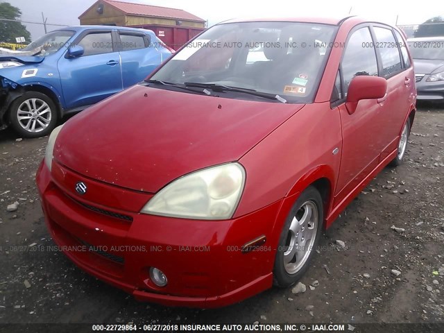 JS2RD61H045251781 - 2004 SUZUKI AERIO SX RED photo 6