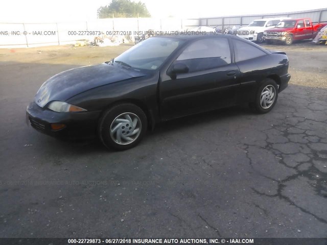 1G1JC1247VM107024 - 1997 CHEVROLET CAVALIER RS BLACK photo 2