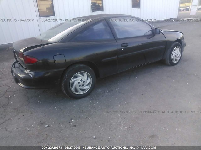 1G1JC1247VM107024 - 1997 CHEVROLET CAVALIER RS BLACK photo 4