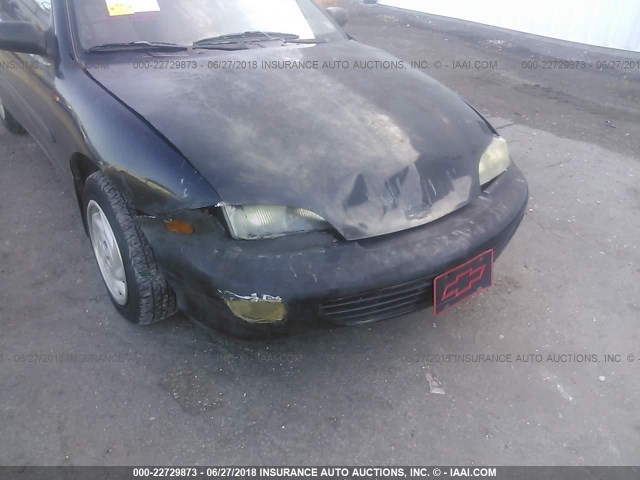 1G1JC1247VM107024 - 1997 CHEVROLET CAVALIER RS BLACK photo 6