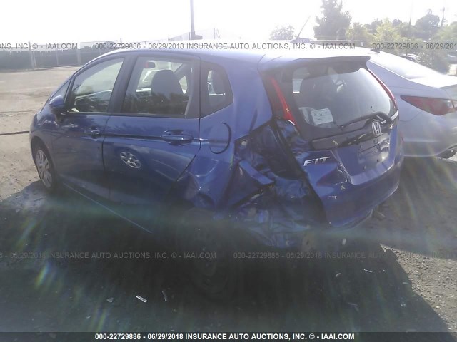 3HGGK5H50FM710402 - 2015 HONDA FIT LX BLUE photo 3