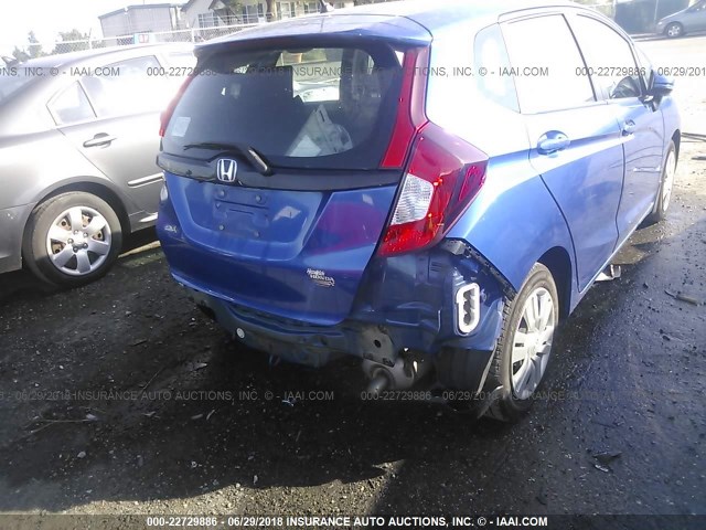 3HGGK5H50FM710402 - 2015 HONDA FIT LX BLUE photo 6