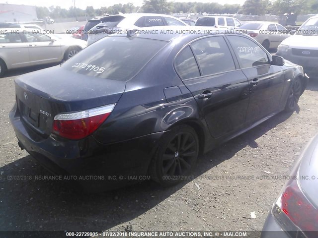 WBANW53518CT48101 - 2008 BMW 550 I BLACK photo 4