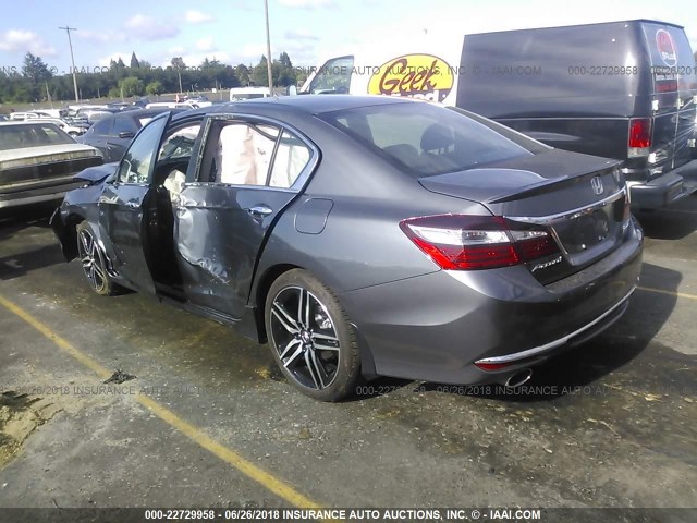 1HGCR2F19HA197207 - 2017 HONDA ACCORD SPORT SPECIAL EDITION GRAY photo 3