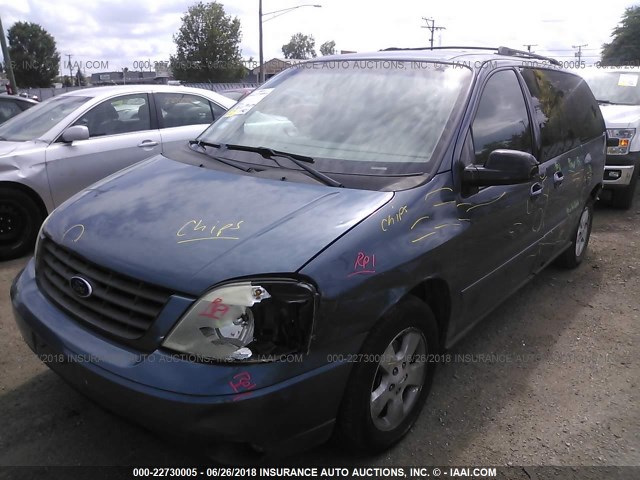 2FMDA51666BA02952 - 2006 FORD FREESTAR SE BLUE photo 2