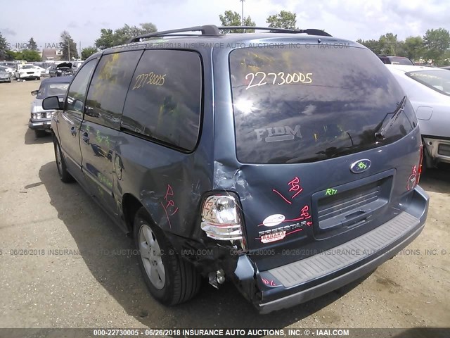 2FMDA51666BA02952 - 2006 FORD FREESTAR SE BLUE photo 3