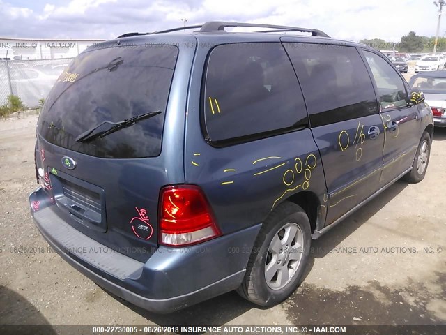 2FMDA51666BA02952 - 2006 FORD FREESTAR SE BLUE photo 4