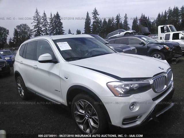 5UXWX9C5XH0T10345 - 2017 BMW X3 XDRIVE28I WHITE photo 1