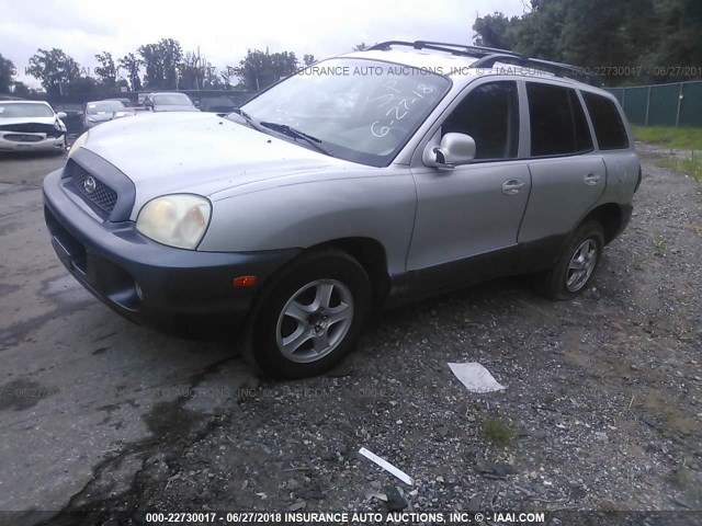 KM8SC73D83U548151 - 2003 HYUNDAI SANTA FE GLS/LX SILVER photo 2