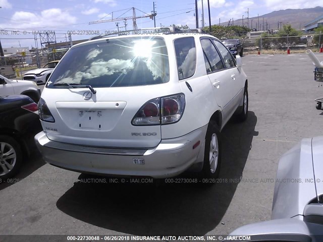 JTJGF10UX10115628 - 2001 LEXUS RX 300 WHITE photo 4