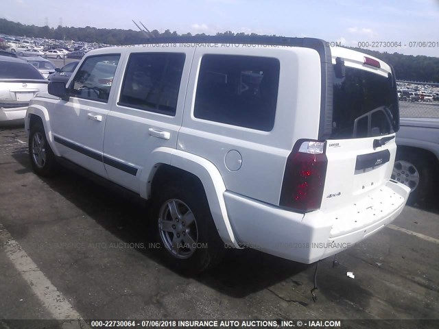 1J8HG48K78C239687 - 2008 JEEP COMMANDER SPORT Սպիտակ լուսանկար 3