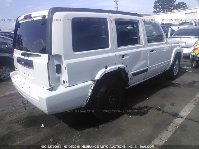 1J8HG48K78C239687 - 2008 JEEP COMMANDER SPORT Սպիտակ լուսանկար 4