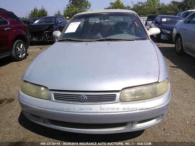 1YVGE22CXS5387739 - 1995 MAZDA 626 DX/LX SILVER photo 6