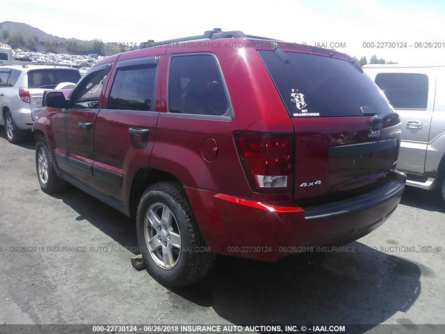 1J4GR48K85C554792 - 2005 JEEP GRAND CHEROKEE LAREDO/COLUMBIA/FREEDOM 红色 照片 3
