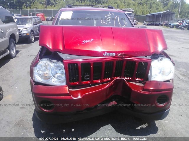 1J4GR48K85C554792 - 2005 JEEP GRAND CHEROKEE LAREDO/COLUMBIA/FREEDOM 红色 照片 6