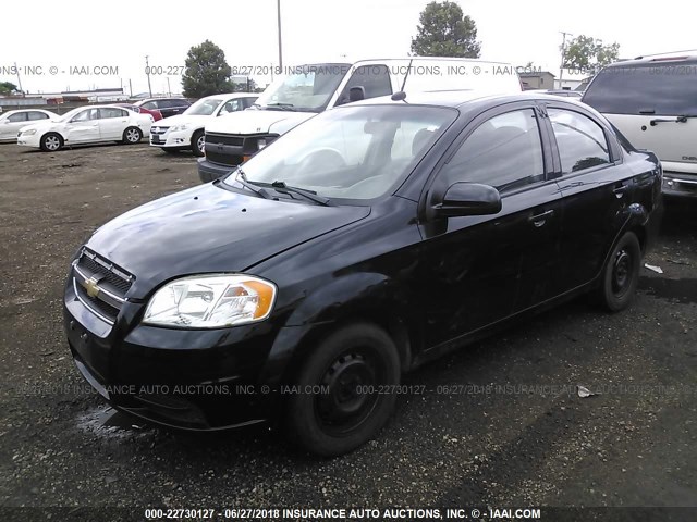 KL1TD5DEXBB177884 - 2011 CHEVROLET AVEO LS/LT 黑色 照片 2