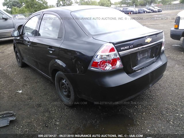 KL1TD5DEXBB177884 - 2011 CHEVROLET AVEO LS/LT 黑色 照片 3