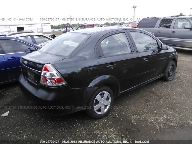 KL1TD5DEXBB177884 - 2011 CHEVROLET AVEO LS/LT 黑色 照片 4