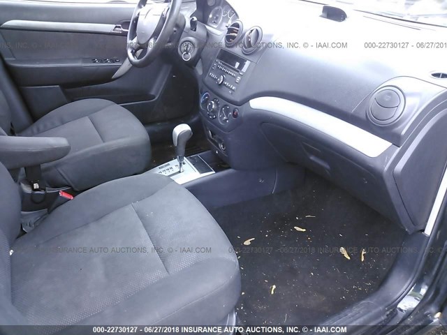 KL1TD5DEXBB177884 - 2011 CHEVROLET AVEO LS/LT 黑色 照片 5