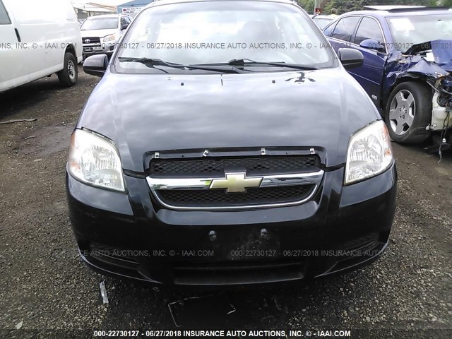 KL1TD5DEXBB177884 - 2011 CHEVROLET AVEO LS/LT 黑色 照片 6