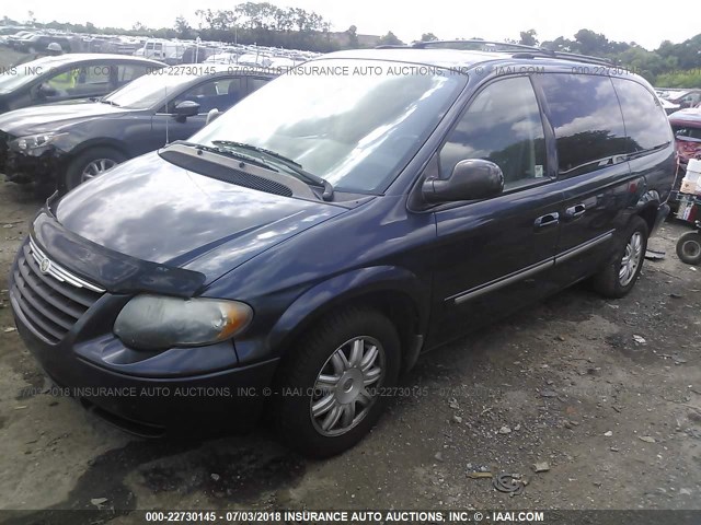 2A4GP54L97R114648 - 2007 CHRYSLER TOWN & COUNTRY TOURING BLUE photo 2