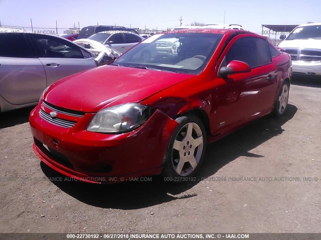 1G1AP15P177352655 - 2007 CHEVROLET COBALT SS SUPERCHARGED RED photo 2