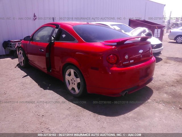 1G1AP15P177352655 - 2007 CHEVROLET COBALT SS SUPERCHARGED RED photo 3