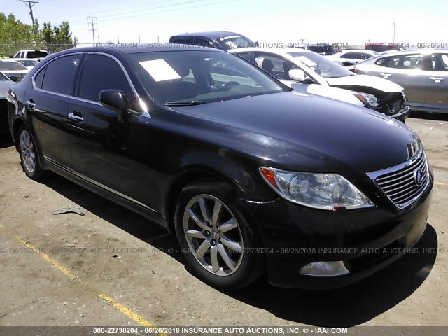 JTHGL46F975001975 - 2007 LEXUS LS 460L BLACK photo 1