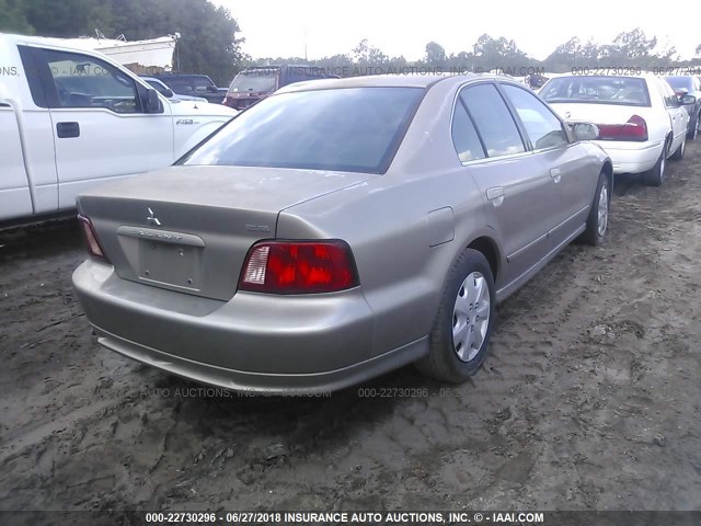 4A3AA46G03E041374 - 2003 MITSUBISHI GALANT ES/LS BROWN photo 4