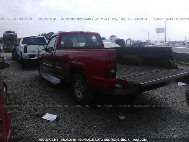 1GCEC14XX4Z232522 - 2004 CHEVROLET SILVERADO C1500 RED photo 3