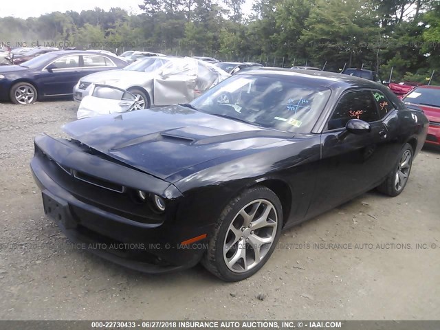 2C3CDZBGXFH911901 - 2015 DODGE CHALLENGER SXT PLUS BLACK photo 2