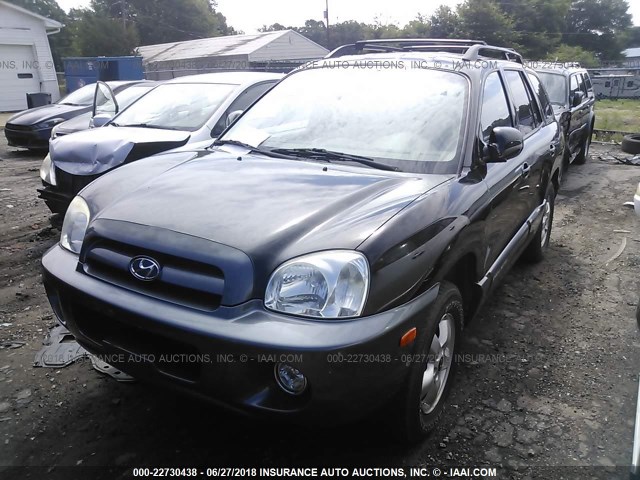 KM8SC73E06U112360 - 2006 HYUNDAI SANTA FE GLS/LIMITED BLACK photo 2