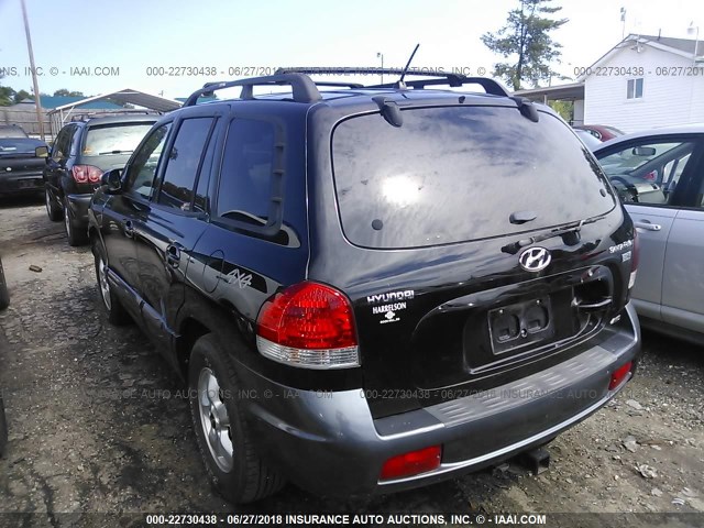 KM8SC73E06U112360 - 2006 HYUNDAI SANTA FE GLS/LIMITED BLACK photo 3