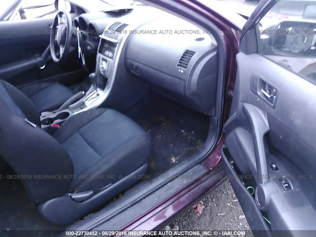 JTKDE167260109672 - 2006 TOYOTA SCION TC PURPLE photo 5