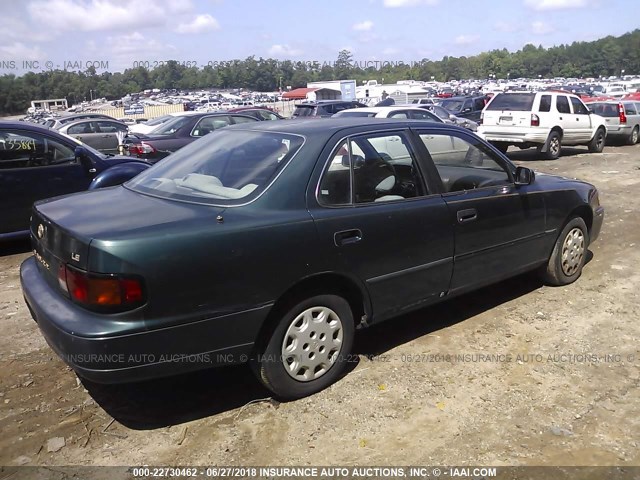 4T1BG12K2TU715203 - 1996 TOYOTA CAMRY DX/LE/XLE GREEN photo 4