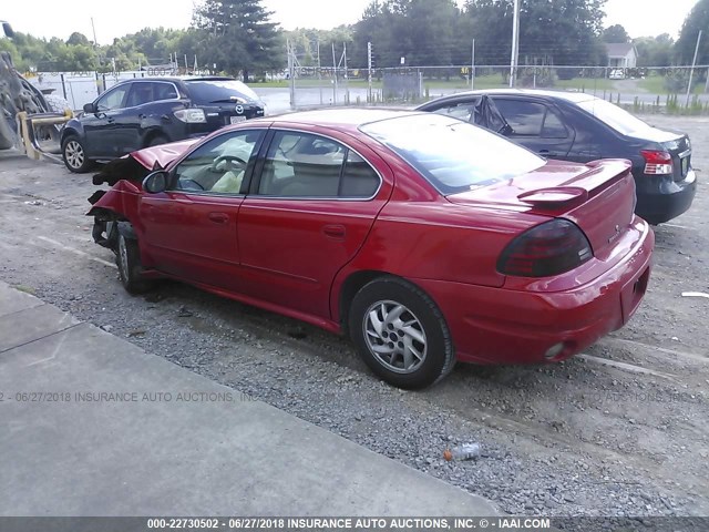 1G2NF52E04C214585 - 2004 PONTIAC GRAND AM SE1 RED photo 3