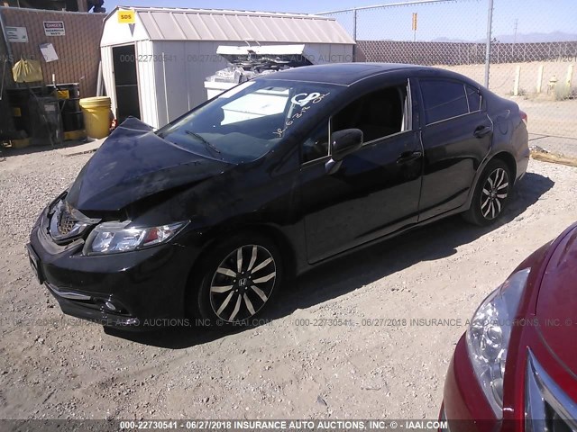 2HGFB2F90FH541853 - 2015 HONDA CIVIC EXL 黑色 照片 2
