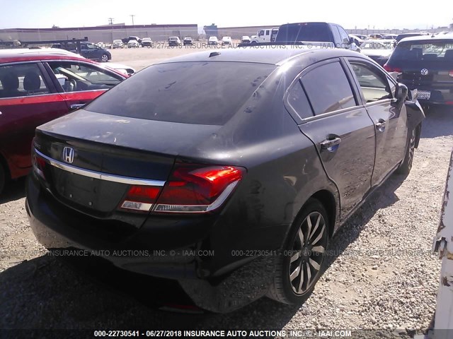 2HGFB2F90FH541853 - 2015 HONDA CIVIC EXL 黑色 照片 4