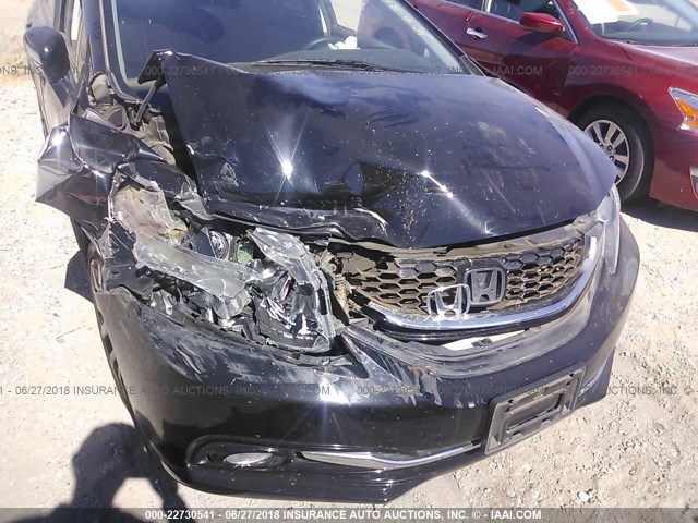 2HGFB2F90FH541853 - 2015 HONDA CIVIC EXL 黑色 照片 6