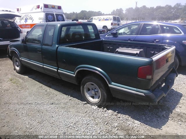 1GCCS19X1T8204955 - 1996 CHEVROLET S TRUCK S10 GREEN photo 3