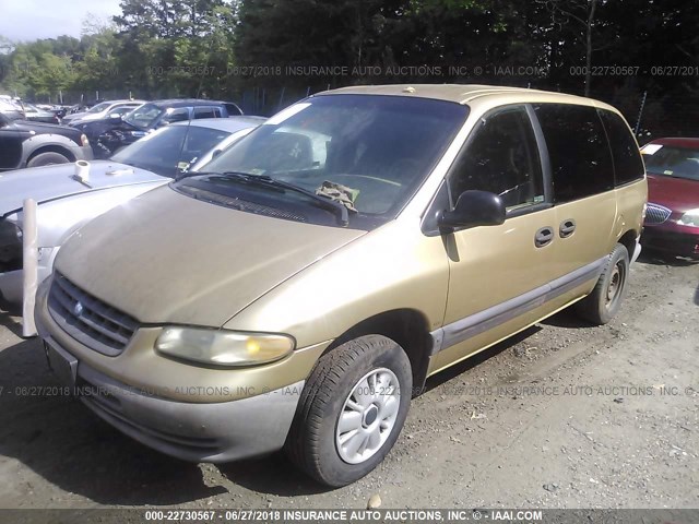 2P4GP4532TR641483 - 1996 PLYMOUTH VOYAGER SE GOLD photo 2