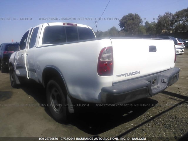 5TBRU341X6S476707 - 2006 TOYOTA TUNDRA ACCESS CAB SR5 WHITE photo 3