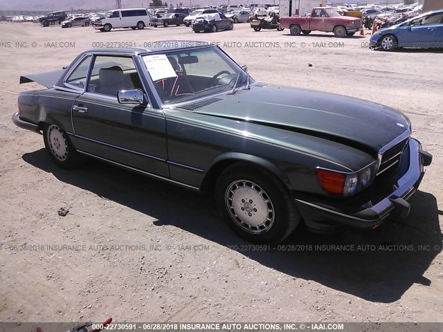 WDBBA48D5KA095896 - 1989 MERCEDES-BENZ 560 SL GREEN photo 1