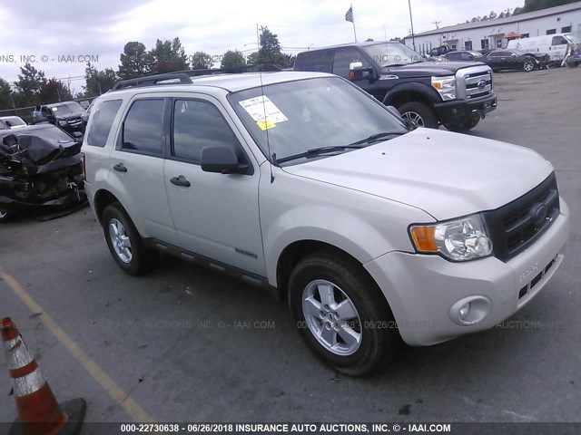 1FMCU03Z28KE74250 - 2008 FORD ESCAPE XLT BEIGE photo 1