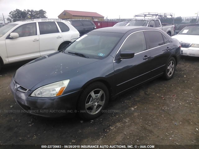 JHMCN36595C011005 - 2005 HONDA ACCORD HYBRID GRAY photo 2