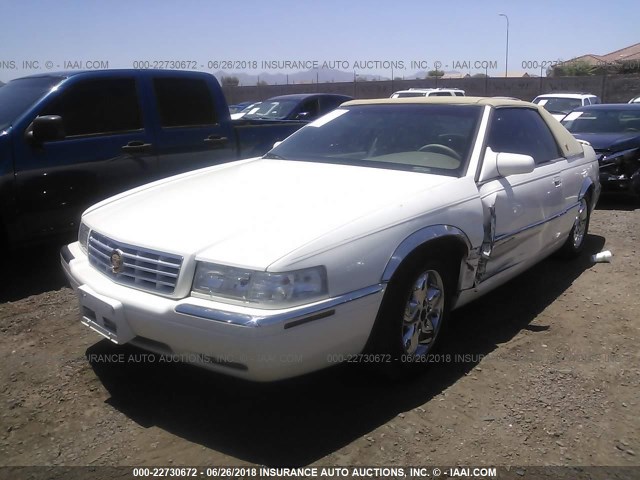 1G6EL12Y7VU611703 - 1997 CADILLAC ELDORADO WHITE photo 2